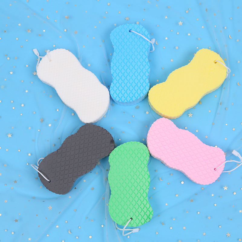 Soft Bath Sponge Body Scrub Brush Wisp Massage Exfoliating Skin Scrubber Relaxing Shower Washcloth 2