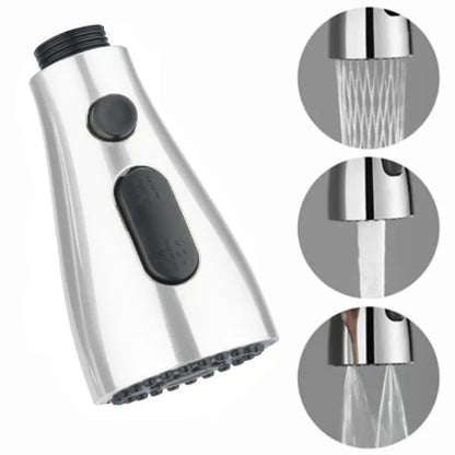 Water Saving Bathroom Sink Shower Spray Head Kitchen Pull Out Faucet Sprayer Nozzle 1