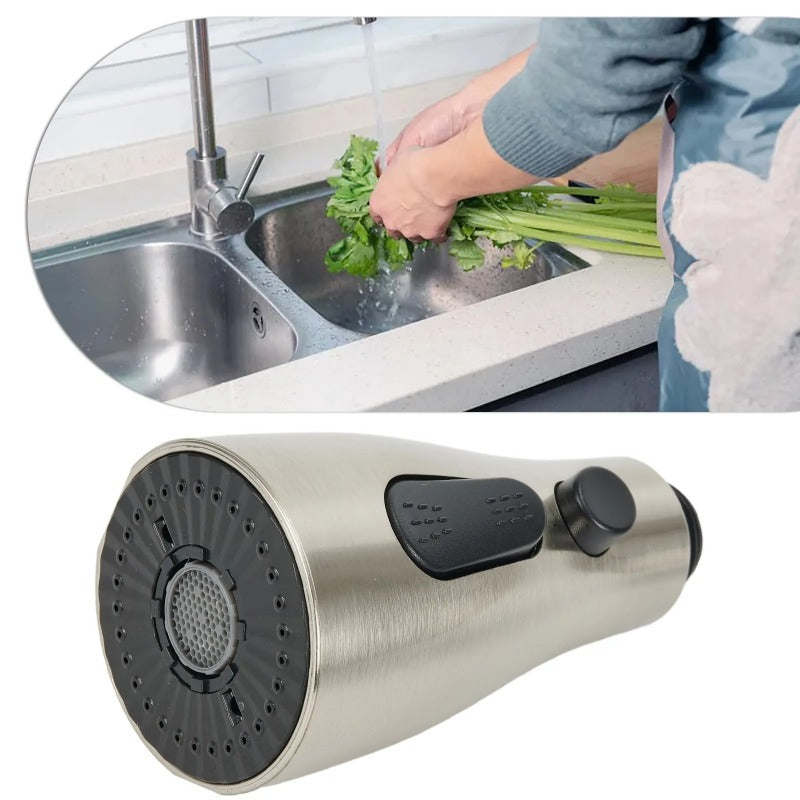 Water Saving Bathroom Sink Shower Spray Head Kitchen Pull Out Faucet Sprayer Nozzle 3