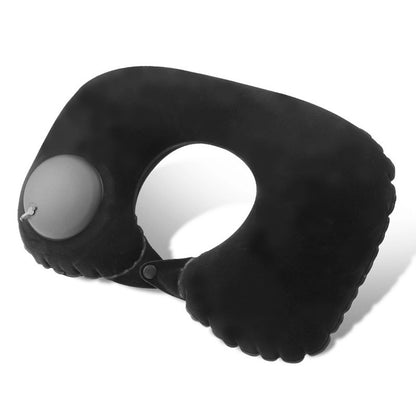 Flocking Inflatable Neck Pillow For Travel Business Trips SelfFilled Portable And Convenient 10