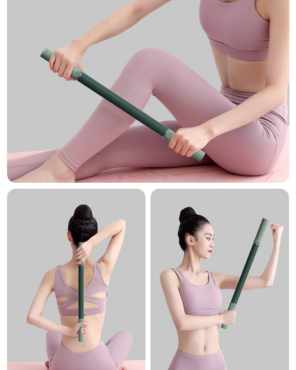 Portable Fitness Exercise Roller Yoga Stick for Full Body Stretching and Muscle Recovery