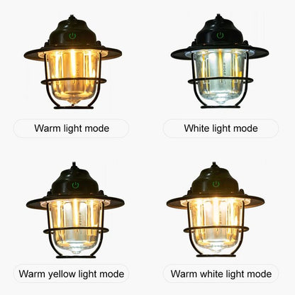 Portable Retro Camping Lantern Waterproof Dimmable Hanging Tent Light 3
