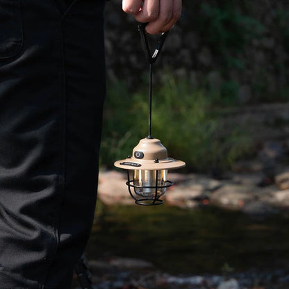 Portable Retro Camping Lantern Waterproof Dimmable Hanging Tent Light 5