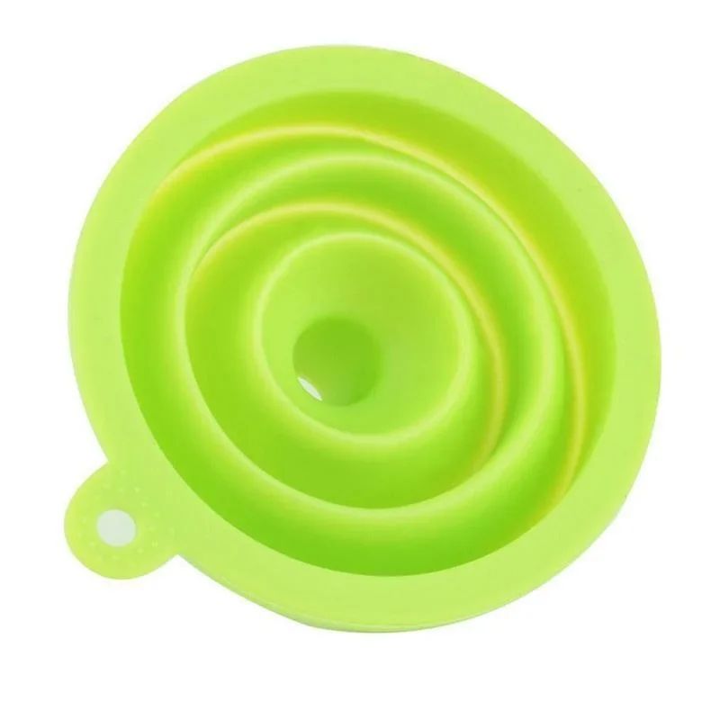 Practical Foldable Silicone Funnel  Compact Collapsible Kitchen Tool 5