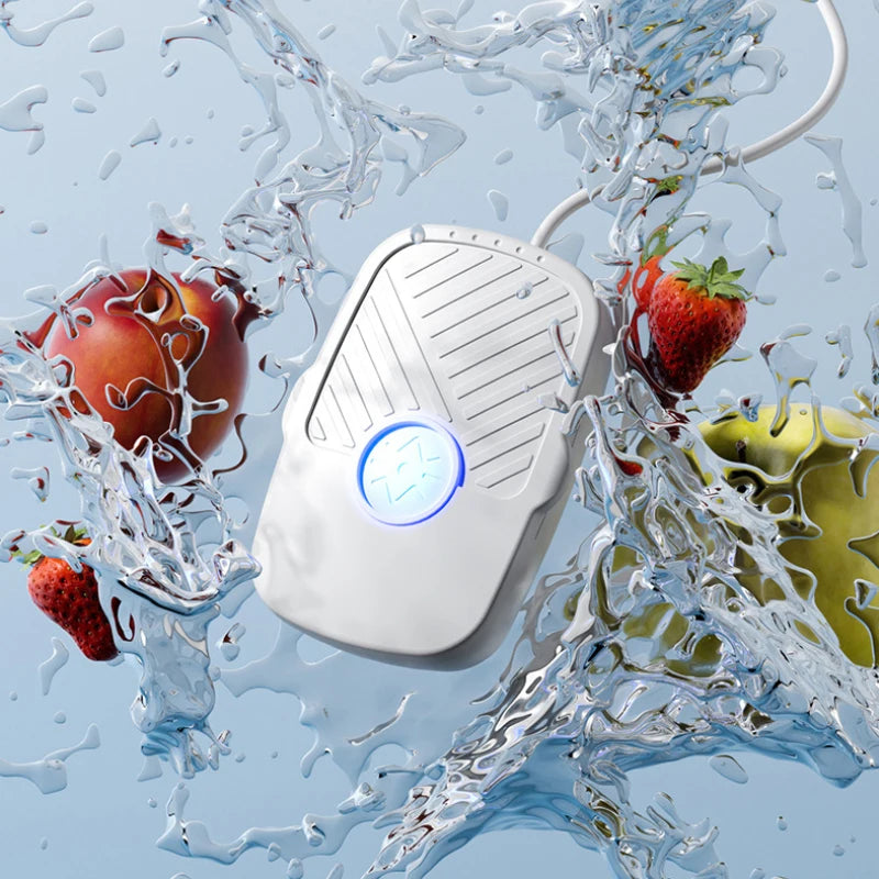 Vegetable and Fruit Cleaning Machine, Mini Kitchen High Frequency Ultrasonic Cleaner for Multi-Functional Use