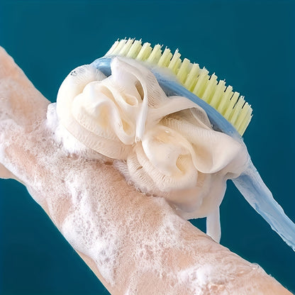 Soft Body Scrubber, Long Handle Bath Brush, Exfoliating Scrub, Skin Massager, Cleaning Brush, Bathroom Accessories