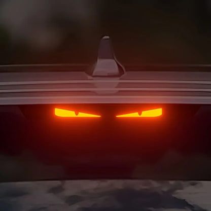 MonsterEyes Devil Eyes Tail Light Decal  Carbon Fiber Rear Light Sticker  Night Projection Sticker 4