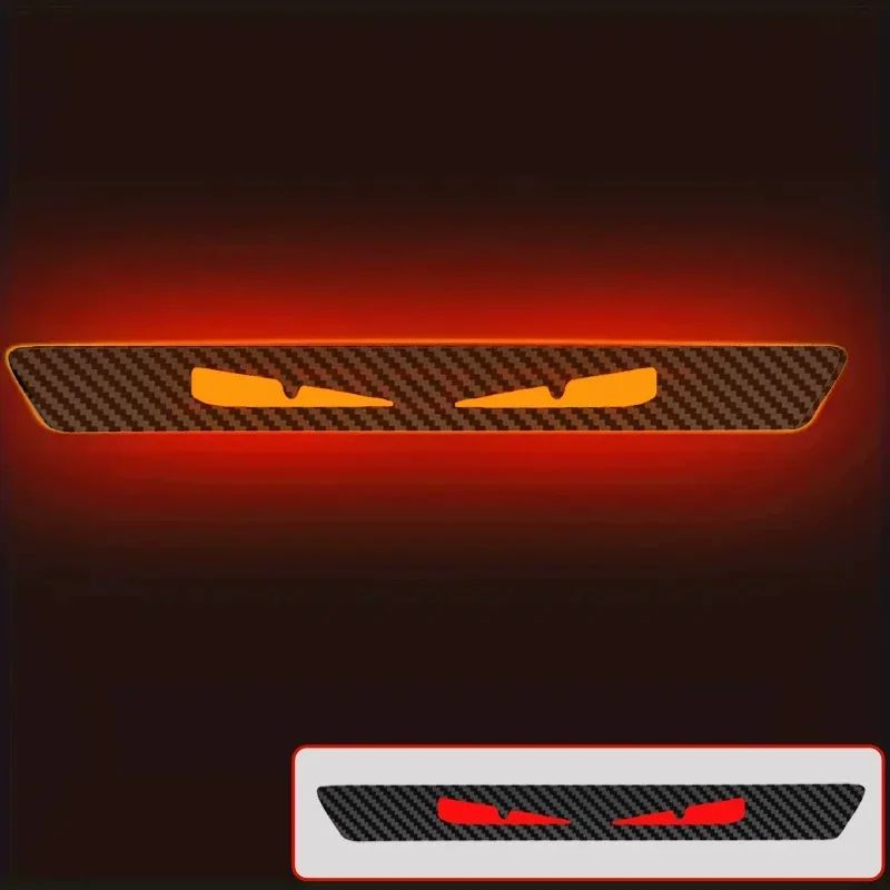 MonsterEyes Devil Eyes Tail Light Decal  Carbon Fiber Rear Light Sticker  Night Projection Sticker 5