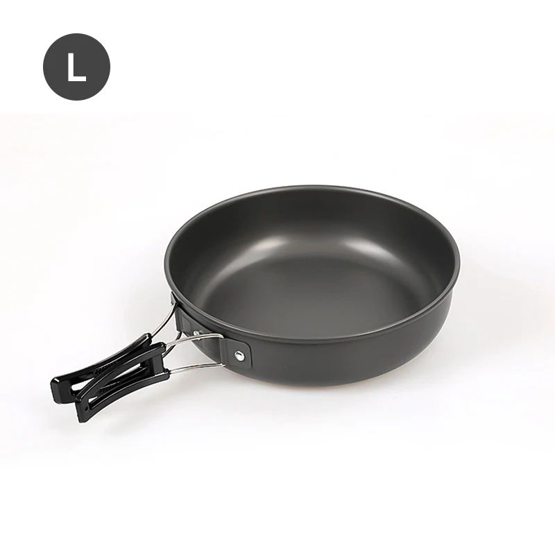 Westtune Camping Frying Pan Portable Aluminum Outdoor Cookware With Foldable Handle 12