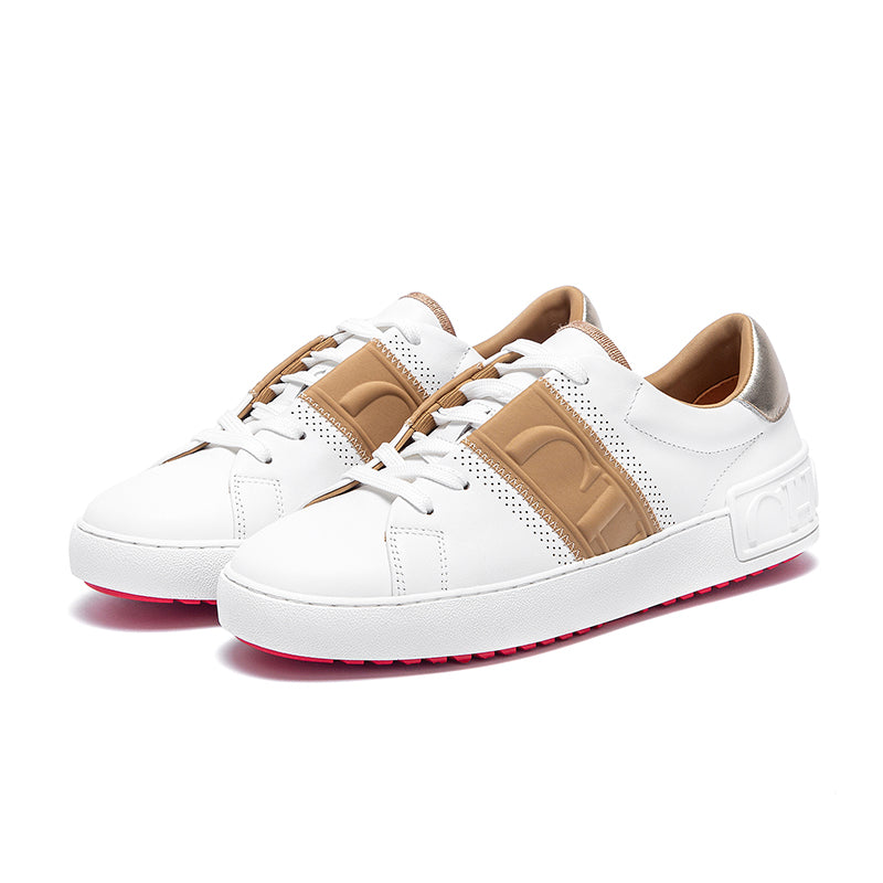 New Luxury Brand Women Casual Shoes White Flat Sneakers Comfort Press Insole Balance Technology