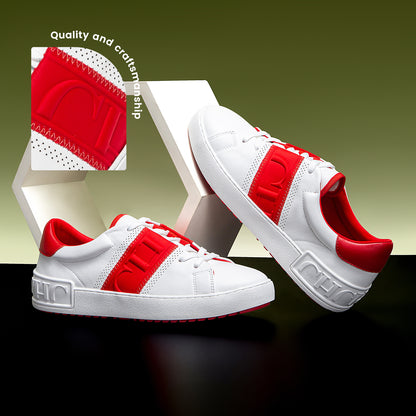 New Luxury Brand Women Casual Shoes White Flat Sneakers Comfort Press Insole Balance Technology 1