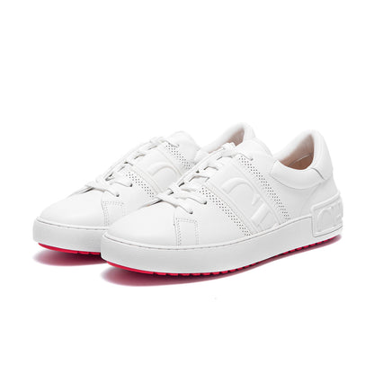 New Luxury Brand Women Casual Shoes White Flat Sneakers Comfort Press Insole Balance Technology 6
