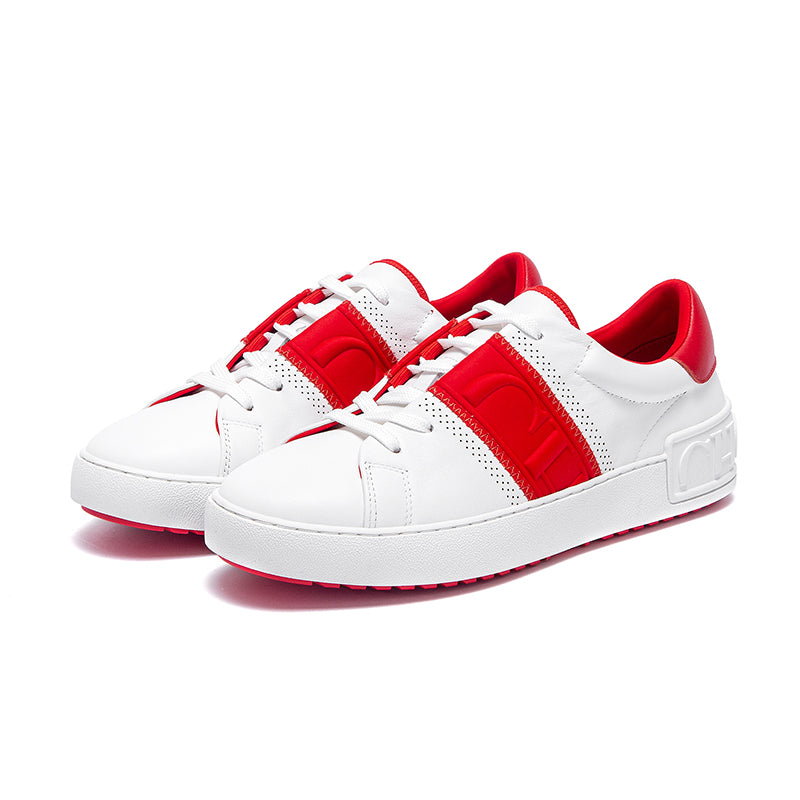 New Luxury Brand Women Casual Shoes White Flat Sneakers Comfort Press Insole Balance Technology 5