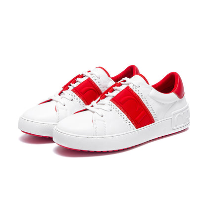 New Luxury Brand Women Casual Shoes White Flat Sneakers Comfort Press Insole Balance Technology 5