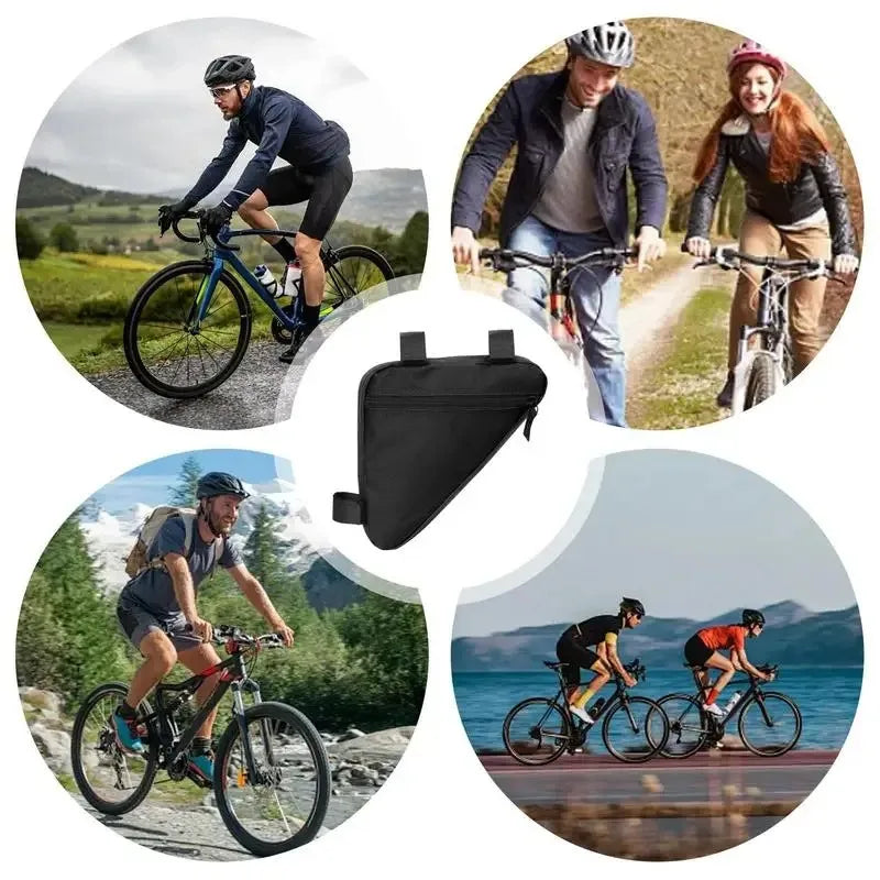 Bicycle Triangle Bag, Waterproof Bike Parts Front Frame Handlebar