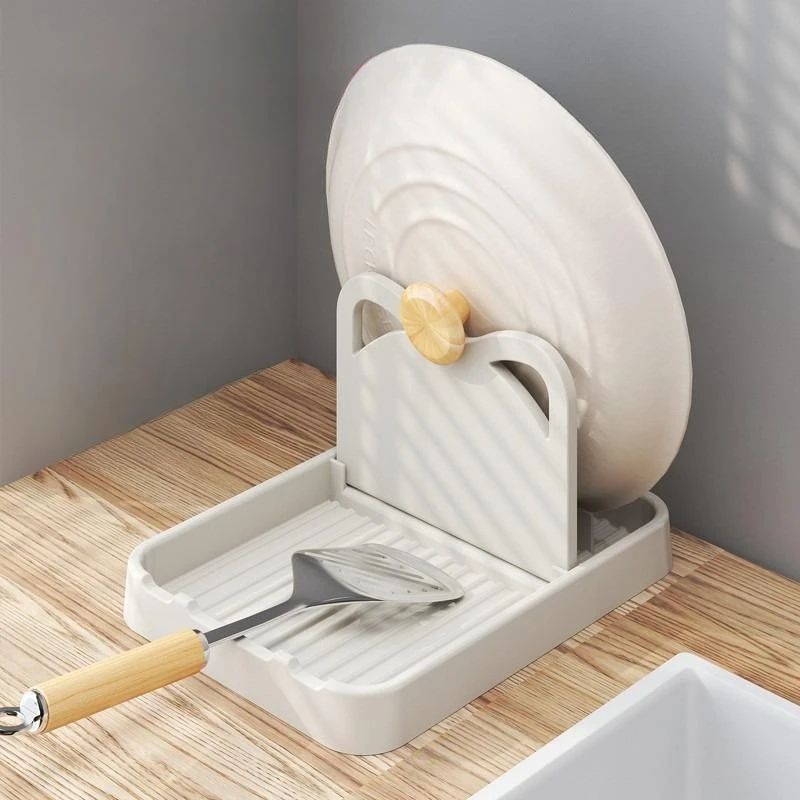 Ultimate Multifunctional Pan Lid  Spoon Holder Stand  SpaceSaving Pot Lid Stand For Streamlined Coo 1