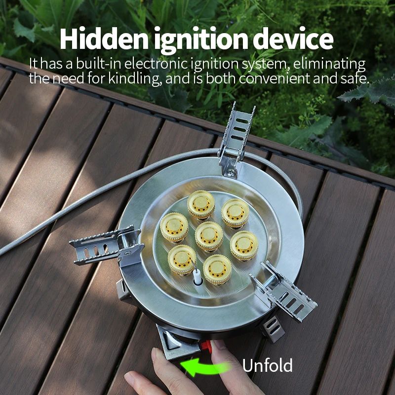 BRS High Power Camping Gas Stove Portable Outdoor Burner With Electronic Ignition 3