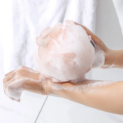 Soft Mesh Bath Sponge Balls Comfortable Large Flower Bubble Shower Rub Exfoliating Scrubbers Bath B 2