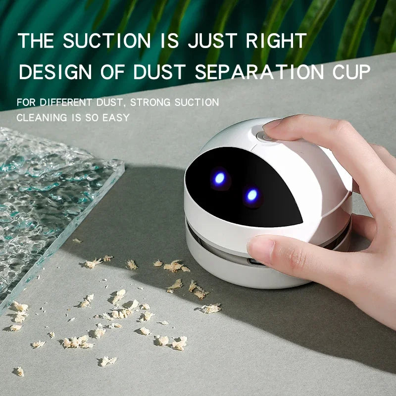 Wireless Portable Mini Desktop Vacuum Cleaner, Handheld Office Home Cleaning Tool for Keyboard, Car, Pencil, Eraser