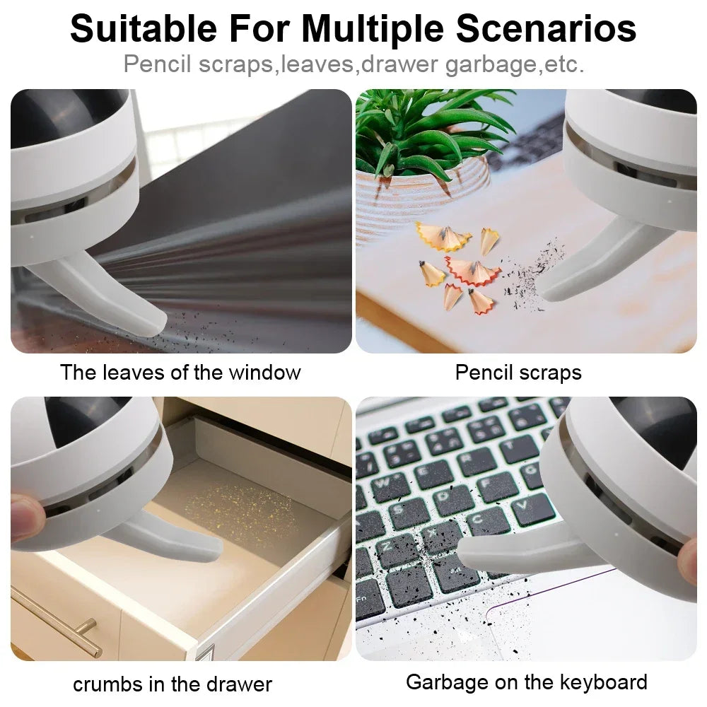 Wireless Portable Mini Desktop Vacuum Cleaner Handheld Office Home Cleaning Tool For Keyboard Car P 1