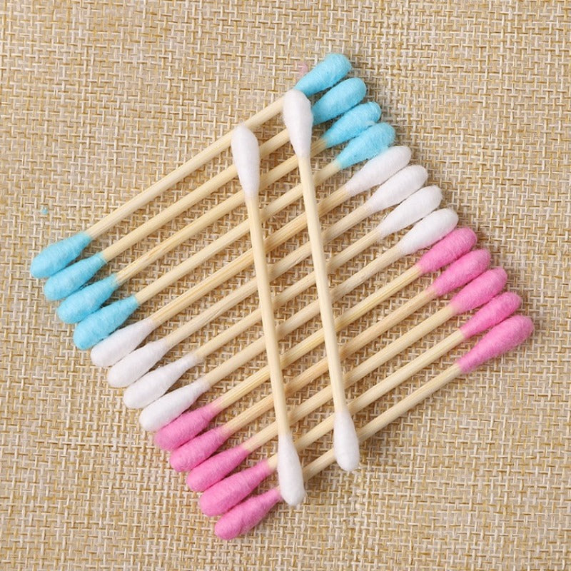 Colorful Doubleheaded Cotton Swab Sanitary Makeup Remover  Ear Cleaner 4