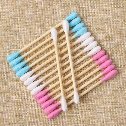 Colorful Doubleheaded Cotton Swab Sanitary Makeup Remover  Ear Cleaner 4