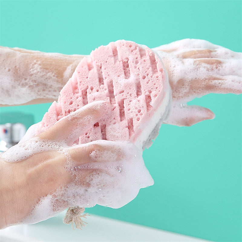 Sponge Bath Ball Shower Rub for Whole Body Exfoliation, Massage Brush Scrubber, Body Brush Bathroom Accessories