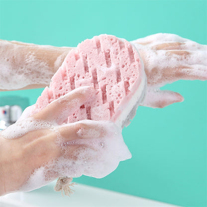 Sponge Bath Ball Shower Rub for Whole Body Exfoliation, Massage Brush Scrubber, Body Brush Bathroom Accessories