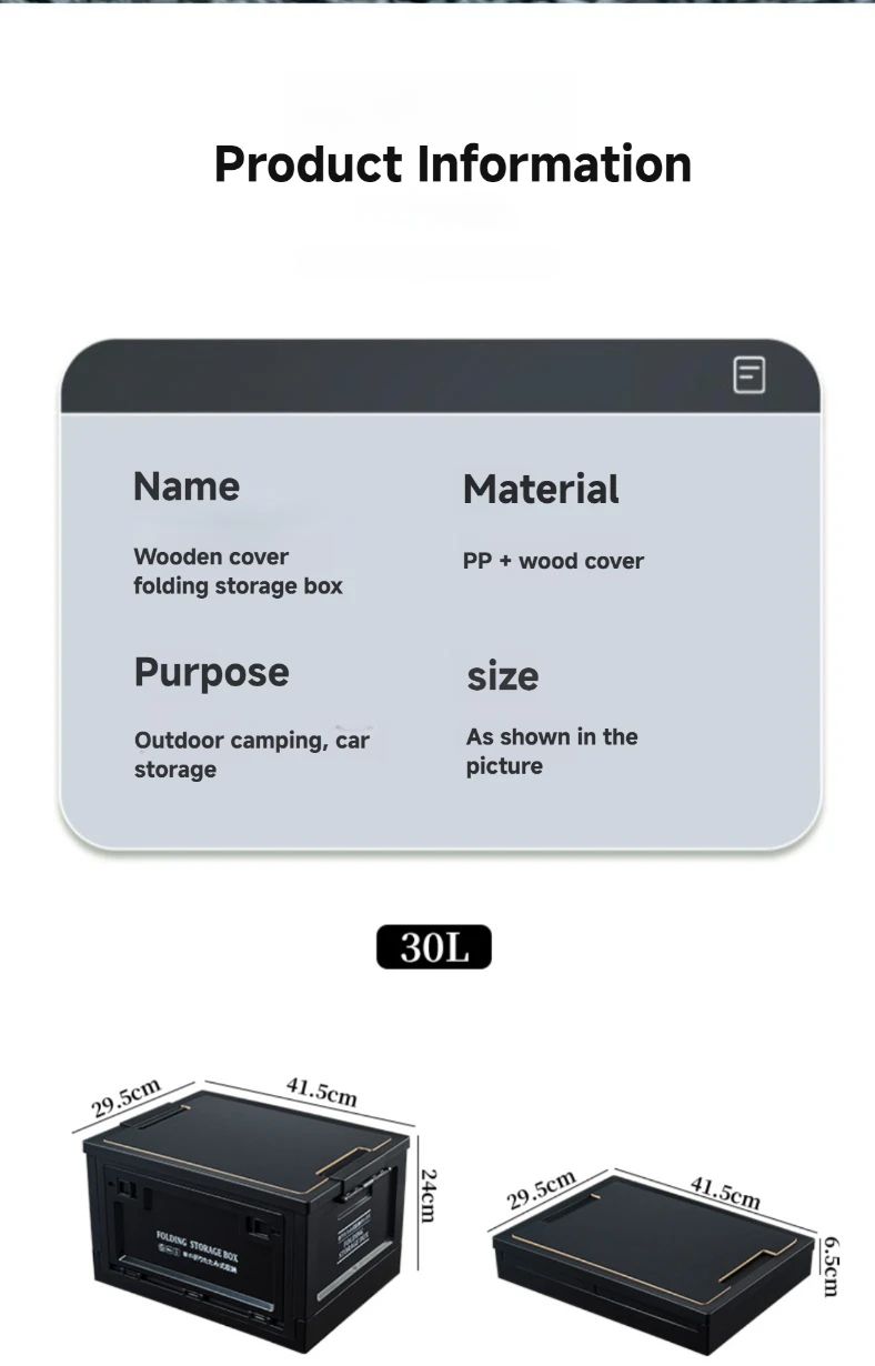 Westtune Collapsible Outdoor Storage Box Large Capacity Portable Camping Container 11