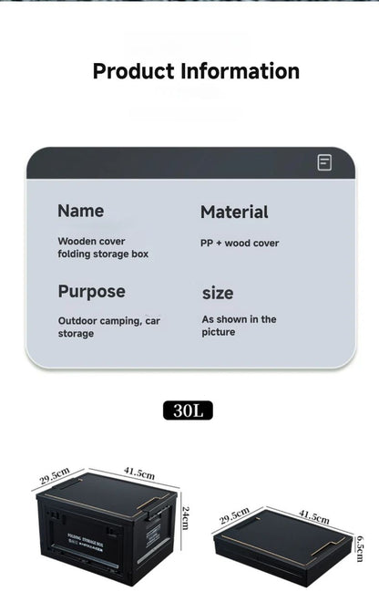 Westtune Collapsible Outdoor Storage Box Large Capacity Portable Camping Container 11