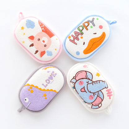 Baby Bath Brushes Sponge for Newborns, Children's Scrubbing Towel, Cartoon Bath Ball, Baby Care Items