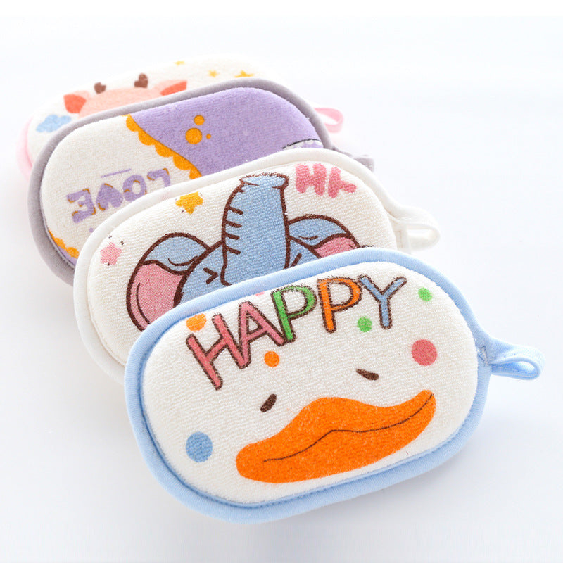 Baby Bath Brushes Sponge for Newborns, Children's Scrubbing Towel, Cartoon Bath Ball, Baby Care Items