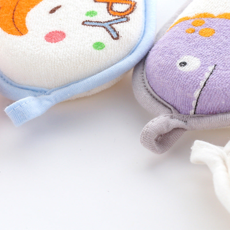 Baby Bath Brushes Sponge for Newborns, Children's Scrubbing Towel, Cartoon Bath Ball, Baby Care Items