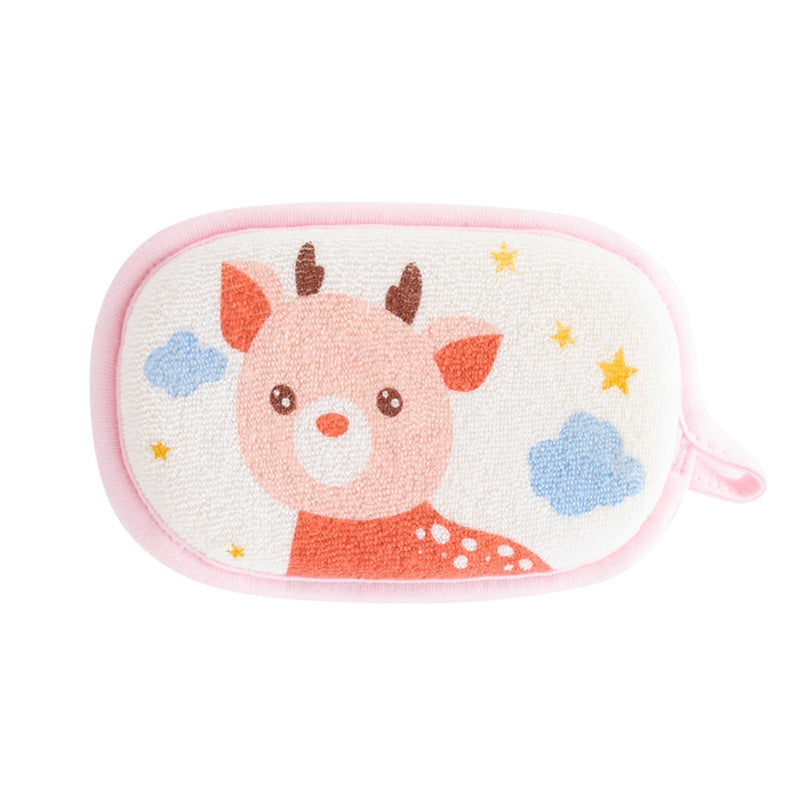Baby Bath Brushes Sponge for Newborns, Children's Scrubbing Towel, Cartoon Bath Ball, Baby Care Items