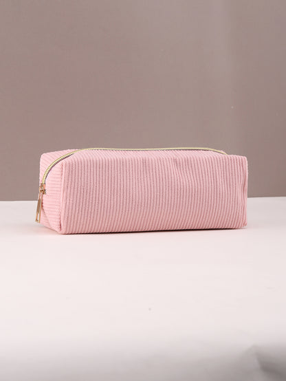 Large Capacity Pencil Case, School Supplies Stationery Bag, Solid Color Pencil Case for School