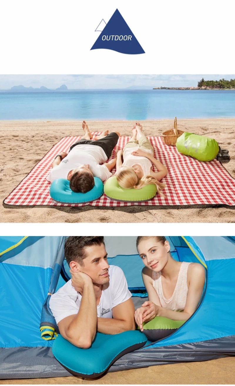 Westtune Portable Inflatable Camping Pillow Ultralight Travel Neck And Lumbar Support 7