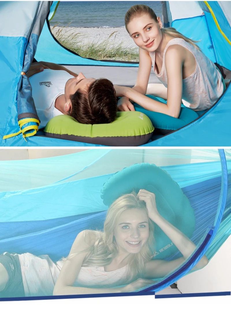 Westtune Portable Inflatable Camping Pillow Ultralight Travel Neck And Lumbar Support 8
