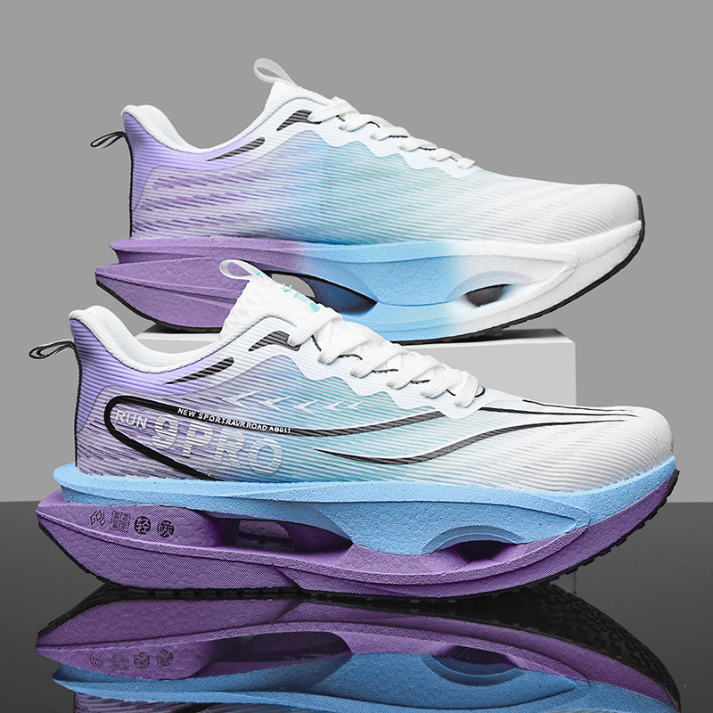 Mens Lightweight Running Shoes With Carbon Plate Soft Sole AntiSlip Sports Sneakers Casual Mesh Sho 4