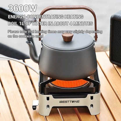 Westtune Camping Cooking Burner Portable 3600W Infrared Gas Stove With Electronic Ignition 2