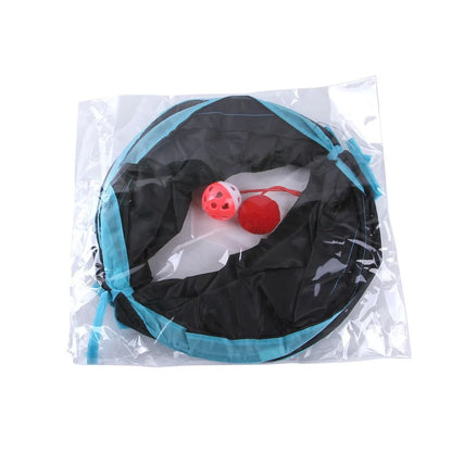 Foldable Cat Tunnel Toy Durable Breathable Play Tube For Indoor Cats 3
