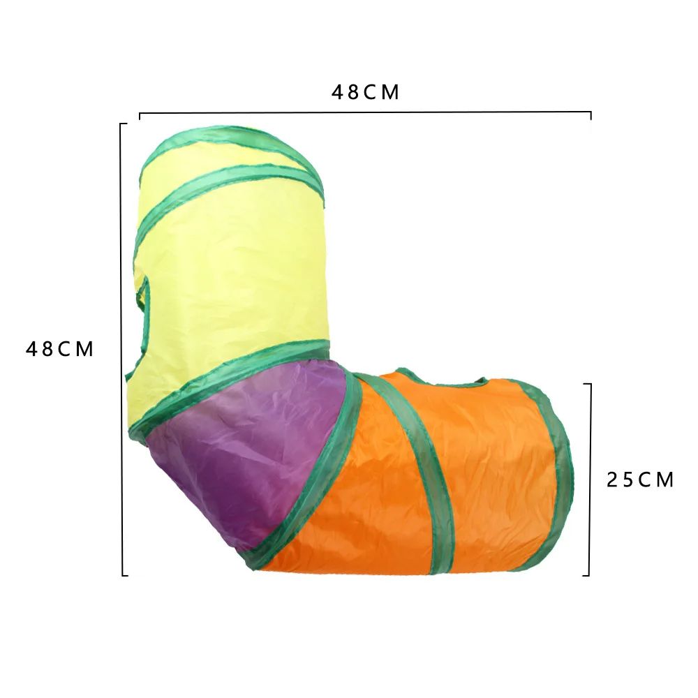 Foldable Cat Tunnel Toy Durable Breathable Play Tube For Indoor Cats 15