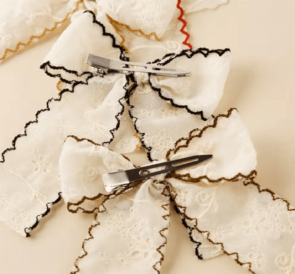 LaceBloom Girls Bow Hair Clip 1