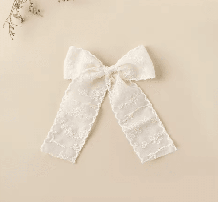 LaceBloom Girls Bow Hair Clip 6