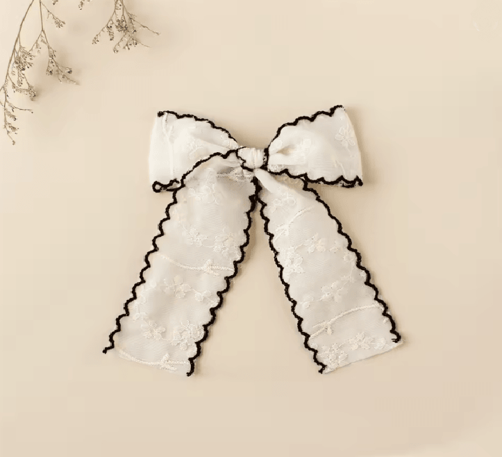 LaceBloom Girls Bow Hair Clip 7