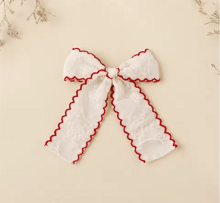 LaceBloom Girls Bow Hair Clip 2