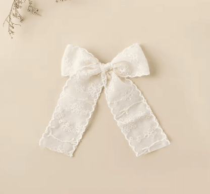 LaceBloom Girls Bow Hair Clip 3