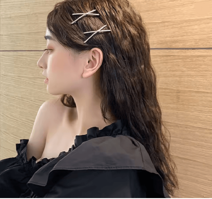 CrystalCross Rhinestone Hair Clip Set 2