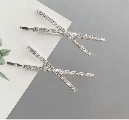 CrystalCross Rhinestone Hair Clip Set 3