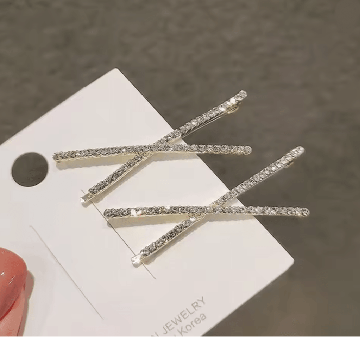 CrystalCross Rhinestone Hair Clip Set 4