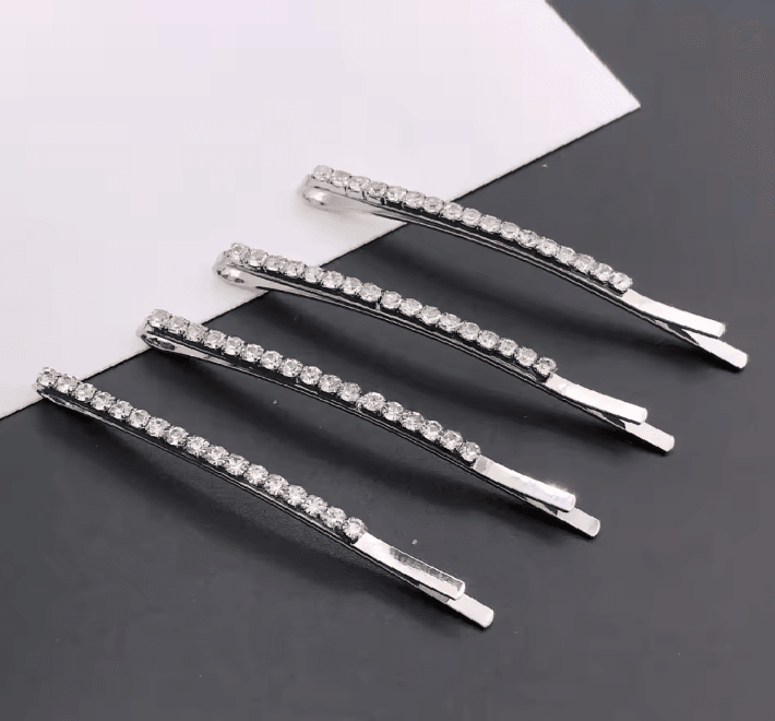 CrystalCross Rhinestone Hair Clip Set 6